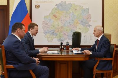 Министр спорта РФ Олег Матыцин встретился с губернатором Рязанской области